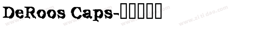 DeRoos Caps字体转换